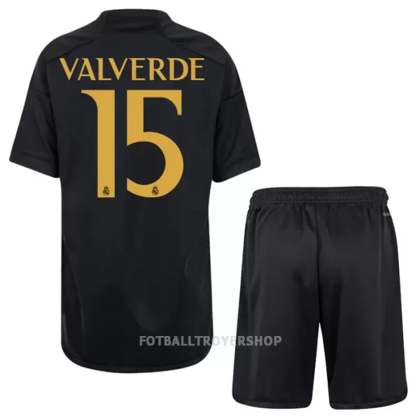 Real Madrid Valverde 15 Tredjedrakt Barn 2023/2024 - med Bukse