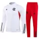 CR Flamengo Kvart-Zip Trenings Collegegenser Set Herre 2023/2024 Hvit