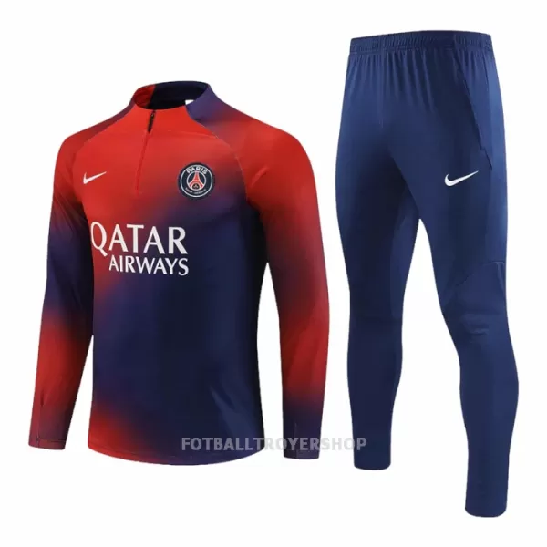 Paris Saint-Germain Kvart-Zip Trenings Collegegenser Set Herre 2023/2024 Rød