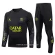 Paris Saint-Germain Kvart-Zip Trenings Collegegenser Set Herre 2023/2024 Svart