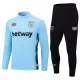 West Ham United Kvart-Zip Trenings Collegegenser Set Herre 2023/2024 Blå