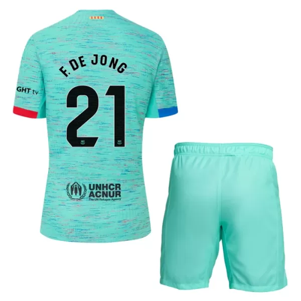 FC Barcelona Frenkie de Jong 21 Tredjedrakt Barn 2023/2024 - med Bukse