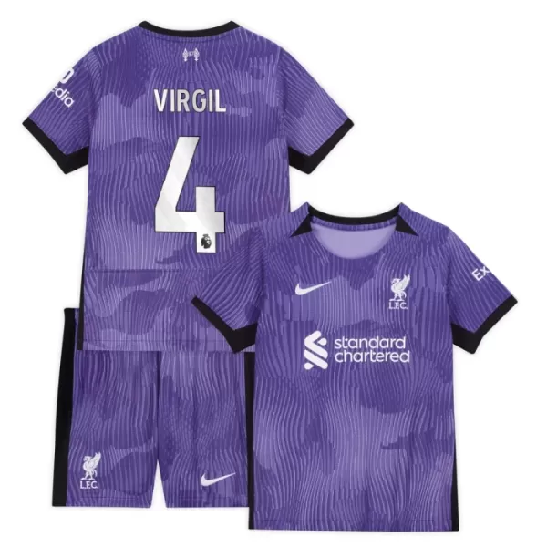 Liverpool Virgil 4 Tredjedrakt Barn 2023/2024 - med Bukse