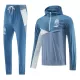 Olympique de Marseille Hoodie Kvart-Zip Trenings Collegegenser Herre 2023/2024 Blå