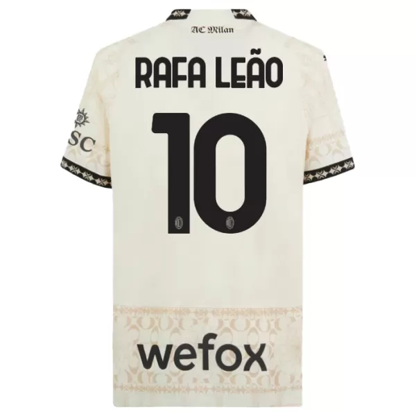 AC Milan Rafael Leao 10 Fjerdedrakt Herre 2023/2024 Hvit