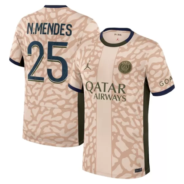 Paris Saint-Germain Nuno Mendes 25 Fjerdedrakt Herre 2023/2024 Jordan