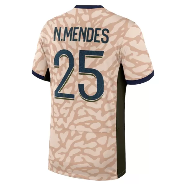 Paris Saint-Germain Nuno Mendes 25 Fjerdedrakt Herre 2023/2024 Jordan