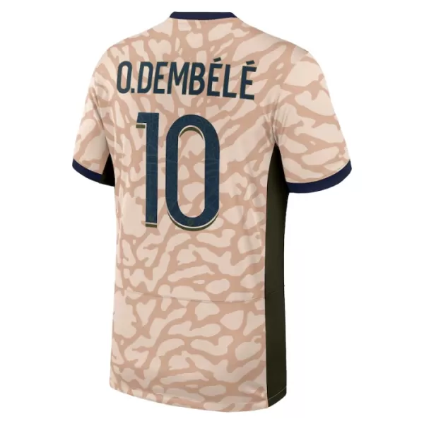 Paris Saint-Germain O. Dembele 10 Fjerdedrakt Barn 2023/2024 Jordan - med Bukse