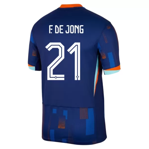 Nederland Frenkie de Jong 21 Bortedrakt Herre EM 2024