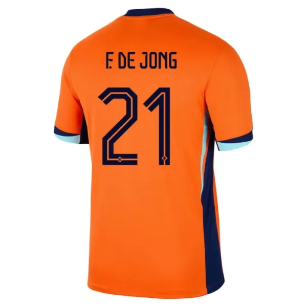 Nederland Frenkie de Jong 21 Hjemmedrakt Barn EM 2024 - med Bukse