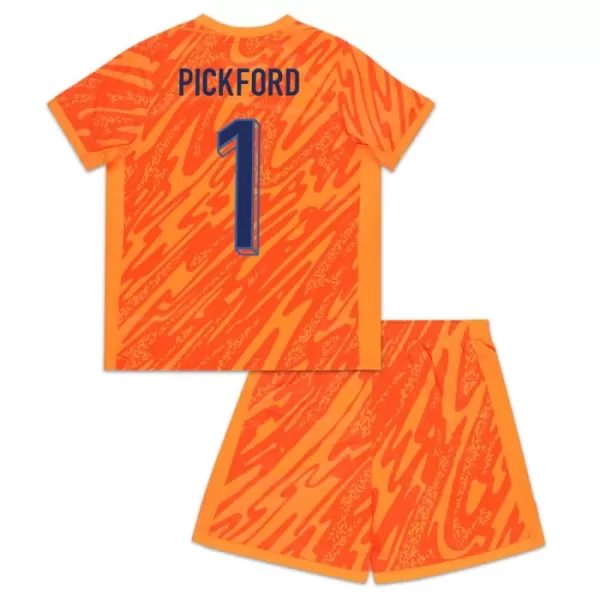 England Pickford 1 Keeper Drakt Barn EM 2024 Oransje