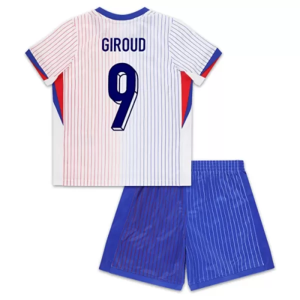 Frankrike Giroud 9 Bortedrakt Barn EM 2024 - med Bukse