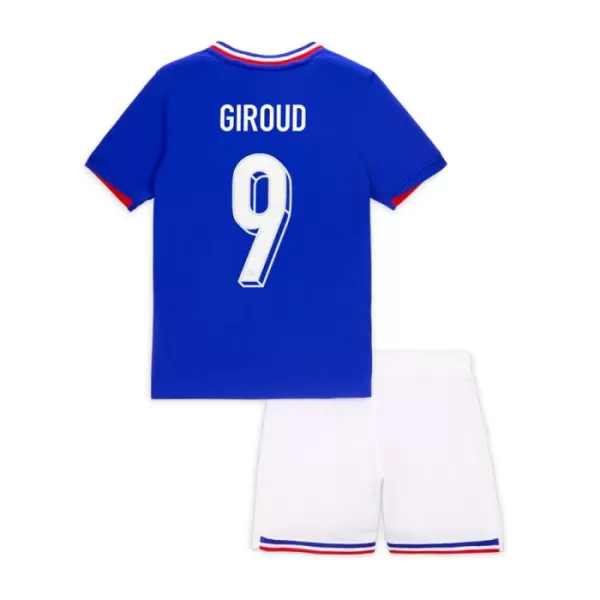 Frankrike Giroud 9 Hjemmedrakt Barn EM 2024 - med Bukse