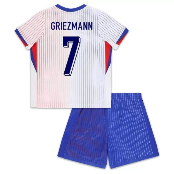 Frankrike Griezmann 7 Bortedrakt Barn EM 2024 - med Bukse