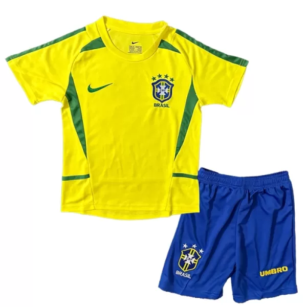 Brasil 2002-2003 Hjemmedrakt Barn Retro - med Bukse