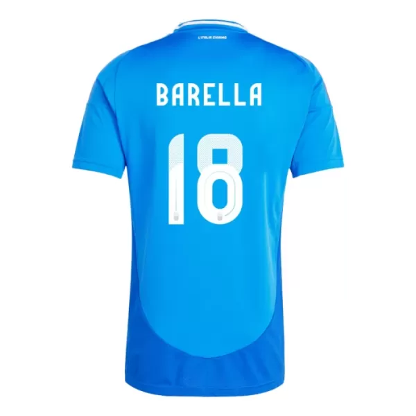 Italia Nicolo Barella 18 Hjemmedrakt Herre EM 2024