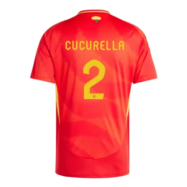 Spania Marc Cucurella 2 Hjemmedrakt Herre EM 2024