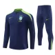 Brasil Kvart-Zip Trenings Collegegenser Barn 2024/2025 Navy