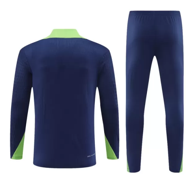 Brasil Kvart-Zip Trenings Collegegenser Barn 2024/2025 Navy