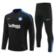 Inter Milan Kvart-Zip Trenings Collegegenser Barn 2024/2025 Svart