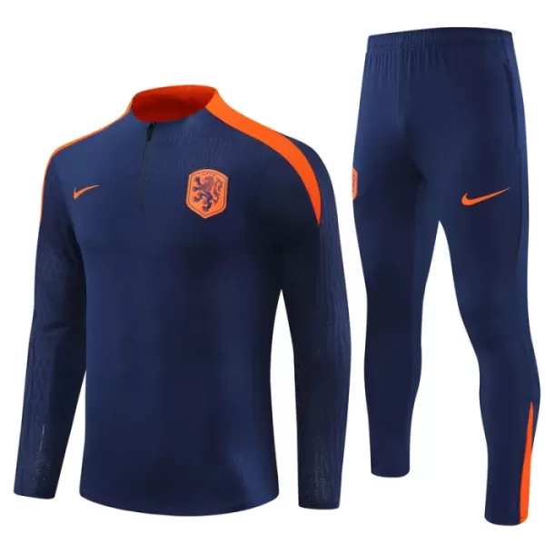 Nederland Kvart-Zip Trenings Collegegenser Barn 2024/2025 Navy