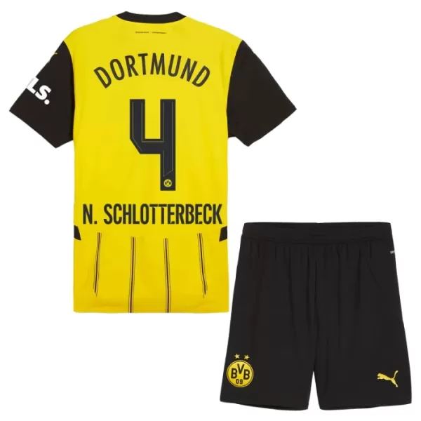 Borussia Dortmund N. Schlotterbeck 4 Hjemmedrakt Barn 2024/2025 - med Bukse