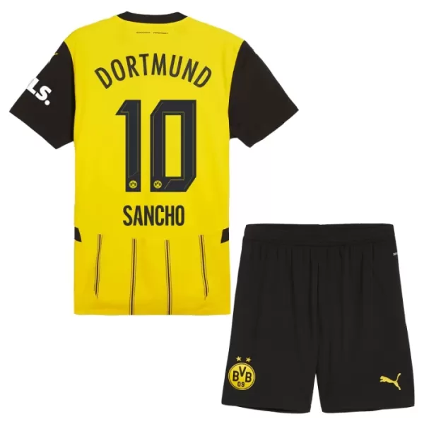 Borussia Dortmund Sancho 10 Hjemmedrakt Barn 2024/2025 - med Bukse