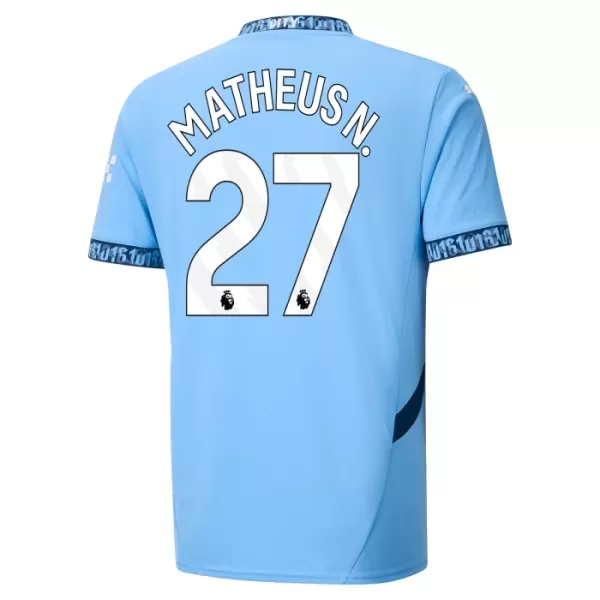 Manchester City Matheus Nunes 27 Hjemmedrakt Barn 2024/2025 - med Bukse