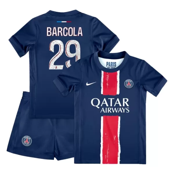 Paris Saint-Germain Bradley Barcola 29 Hjemmedrakt Barn 2024/2025 - med Bukse