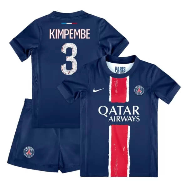 Paris Saint-Germain Presnel Kimpembe 3 Hjemmedrakt Barn 2024/2025 - med Bukse