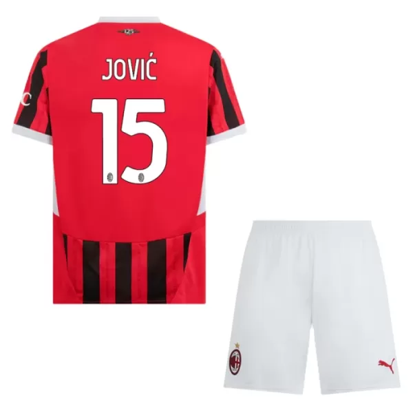 AC Milan Jovic 15 Hjemmedrakt Barn 2024/2025 - med Bukse