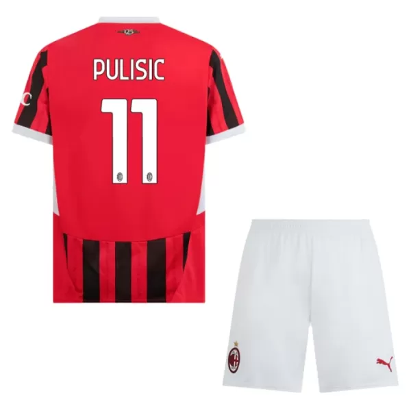 AC Milan Pulisic 11 Hjemmedrakt Barn 2024/2025 - med Bukse