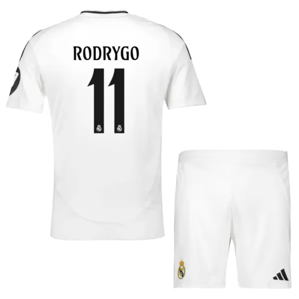 Real Madrid Rodrygo 11 Hjemmedrakt Barn 2024/2025 - med Bukse