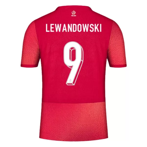 Polen Lewandowski 9 Bortedrakt Herre EM 2024