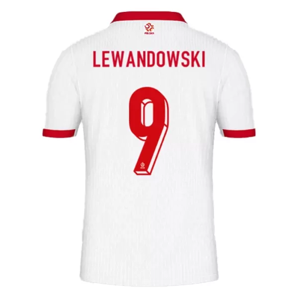 Polen Lewandowski 9 Hjemmedrakt Herre EM 2024