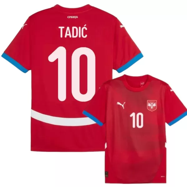 Serbia Tadic 10 Hjemmedrakt Herre EM 2024