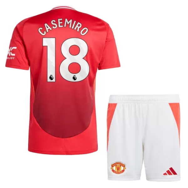 Manchester United Casemiro 18 Hjemmedrakt Barn 2024/2025 - med Bukse