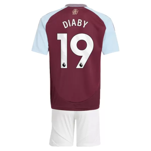 Aston Villa Diaby 19 Hjemmedrakt Barn 2024/2025 - med Bukse