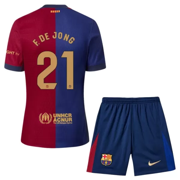 FC Barcelona Frenkie de Jong 21 Hjemmedrakt Barn 2024/2025 - med Bukse