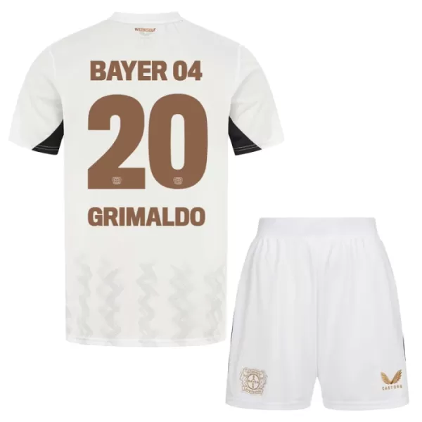 Bayer Leverkusen Alejandro Grimaldo 20 Bortedrakt Barn 2024/2025 - med Bukse