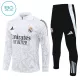 Real Madrid Kvart-Zip Trenings Collegegenser Barn 2024/2025 Hvit