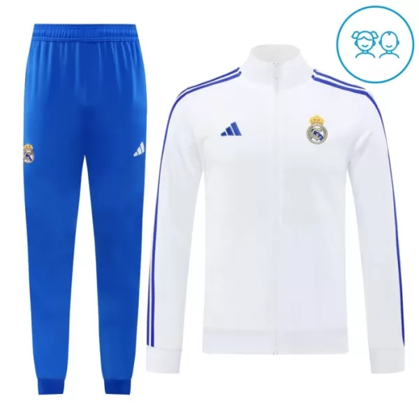 Real Madrid Treningsjakkedresser Barn 2024/2025 Hvit