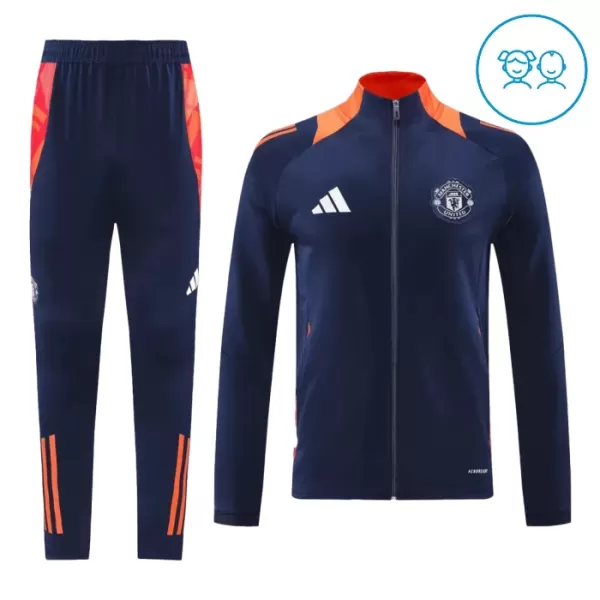 Manchester United Treningsjakkedresser Barn 2024/2025 Navy