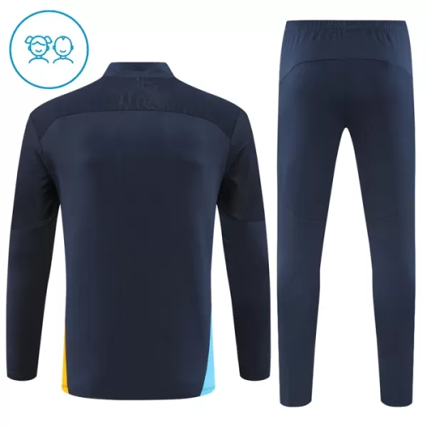 Olympique de Marseille Kvart-Zip Trenings Collegegenser Barn 2024/2025 Navy