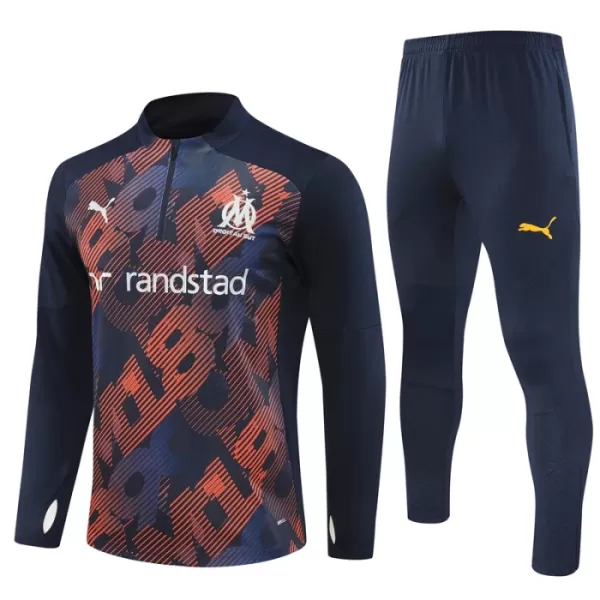 Olympique de Marseille Kvart-Zip Trenings Collegegenser Herre 2024/2025 Navy