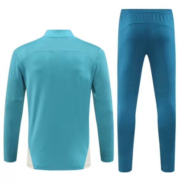 Olympique de Marseille Teal Version Kvart-Zip Trenings Collegegenser Herre 2024/2025