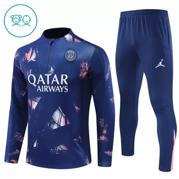 Paris Saint-Germain Kvart-Zip Trenings Collegegenser Barn 2024/2025 Navy