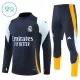 Real Madrid Kvart-Zip Trenings Collegegenser Barn 2024/2025 Navy