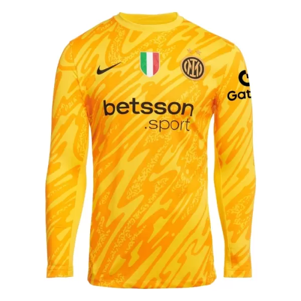 Inter Milan Keeper Drakt Herre 2024/2025 Langermet Gul