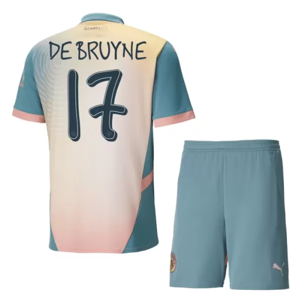 Manchester City De Bruyne 17 Fjerdedrakt Barn 2024/2025 - med Bukse